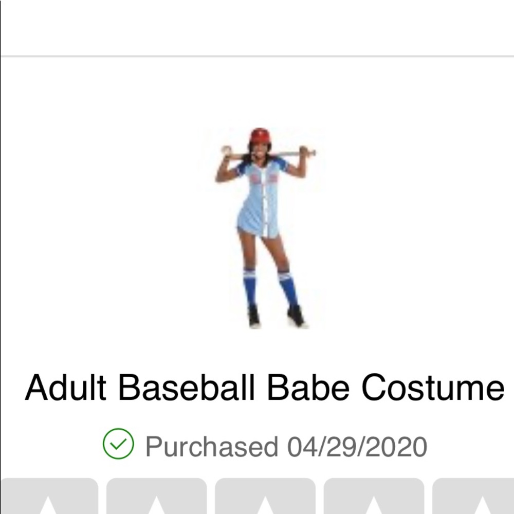 adult baseball babe costume